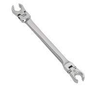 Sealey Flare Nut Spanner AK26521 - 10 x 11mm Flexi-Head - Red