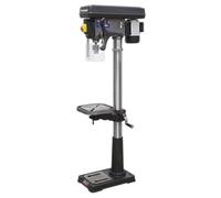 Sealey PDM210F Floor Standing Pillar Drill 370W 230V 16 Speed With 1x Glove Pair