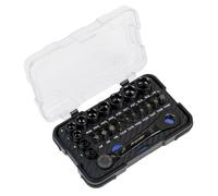 Sealey Premier Go-Through Low Profile Socket & Bit Set 1/4"Sq Drive 31pc AK2112