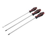 Sealey Screwdriver Set GripMAX Extra-Long 300mm 3pc