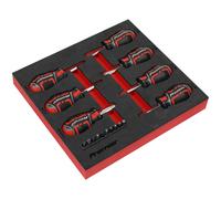 Sealey Premier GripMAX Stubby Screwdriver Set 17pc