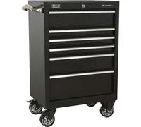 Rollcab 6 Drawer 675mm Heavy-Duty Black