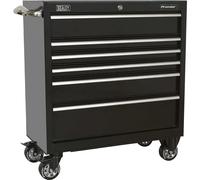 Rollcab 6 Drawer 930mm Heavy-Duty Black