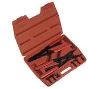 Sealey Circlip Pliers Set AK8501 – Internal/External, 400mm, Heavy-Duty, Interchangeable Tip Set