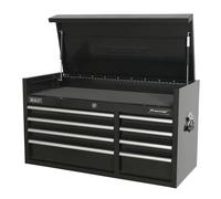 Sealey Premier Heavy-Duty Extra Wide Topchest 8 Drawer 1040mm Black PTB104008