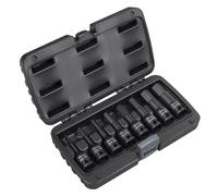 Sealey Premier Hex Impact Socket Bit Set 1/2"Sq Drive 8pc AK5601