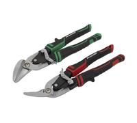 Sealey Premier High Leverage Offset Aviation Tin Snip Set 2pc