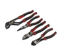 Sealey Pliers Set AK8378, 4pc High Leverage, Black