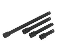 Sealey Impact Extension Bar Set AK5513 – 4 pc 1/2" sq Drive