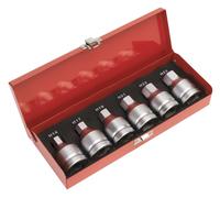 Sealey AK6217 Impact Hex Socket Bit Set 6Pc 3/4inSq Drive