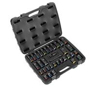 Sealey Premier 34pc 1/2" Sq Drive Impact Socket Set - Colour Coded - AK5635M