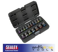 Sealey Premier Impact Socket Set 3/8"Sq Drive 17pc 6-24mm Metric