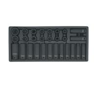Sealey Tool Tray with Impact Socket Set TBT24 – 28pc 1/2 Sq Drive (Metric)