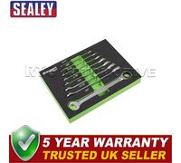 Sealey Premier Imperial Combination Ratchet Spanner Set in EVA Foam Tray 8pc