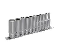 Sealey AK2671 Socket Set 11Pc 1/4inSq Drive Deep Walldrive® Imperial