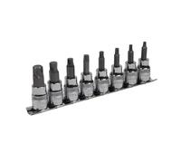 Sealey Premier Imperial Lock-On™ Hex Socket Bit Set 3/8"Sq Drive 8pc AK656