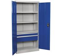 Sealey Premier Industrial Cabinet 2 Drawer Blue / Grey