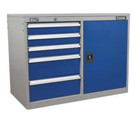 Industrial Cabinet/Workstation 5 Drawer & 1 Shelf Locker