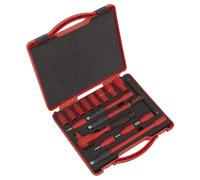 Sealey AK7940 Insulated Socket Set 16pc 3/8Sq Drive 6pt WallDrive®...
