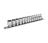 Sealey Socket Set AK2746 - 13pc 1/4" Square Drive Lock-On 6pt Metric