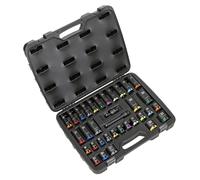 Premier Lock-On Standard & Deep Impact Socket Set - 34 Piece 1/2in Square Drive
