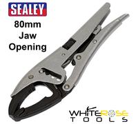 Sealey Premier Locking Pliers 250mm Slip Joint 80mm Jaw Capacity Mole Grips
