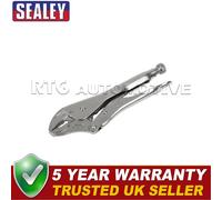 Sealey Premier Locking Pliers Curved Jaws 225mm 0-47mm Capacity AK6821