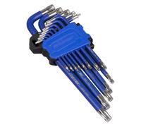 Sealey Premier Long Anti-Slip Torx Star Key Set 13pc T6 - T50 In A Case AK71650