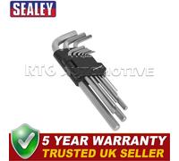 Sealey Premier Long Hex Key Set 9pc Long AK7136