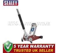 Sealey Premier Low Profile Aluminium Trolley Jack with Rocket Lift 1.5 Tonne