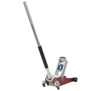 Sealey Premier Low Profile Aluminium Trolley Jack with Rocket Lift 1.5 Tonne RJA1550