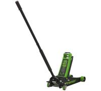 Sealey Premier Low Profile Trolley Jack With Rocket Lift 4 Tonne - Green 4040Ag