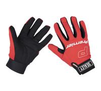 Sealey Mechanic's Gloves MG796XL Premier Padded Palm Extra Large Red