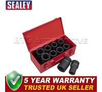 Sealey Premier Metric/Imperial Deep Impact Socket Set 1"Sq Drive 10pc AK689