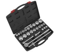 Sealey Socket Set AK2582 - 26Pc 3/4Sq Drive 12Pt Walldrive - Duometric