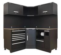 Sealey Premier MSS Stainless Steel Corner Worktop Storage System Combo 1755mm 1755mm 2110mm
