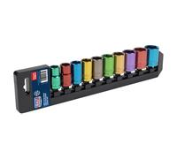 Sealey AK288 Multi-coloured Socket Set 10pc 1/2"sq Drive Metric