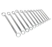 Sealey Premier Offset Double End Ring Spanner Set 12Pc Ak6328