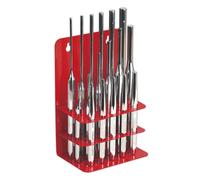 Sealey Premier Pin And Taper Mechanics Punch Set 17pc Chrome Vanadium AK9130