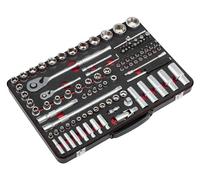 Sealey Premier Platinum Series 108 Piece 1/4" and 1/2" Drive Socket Set Combination