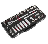 Sealey Socket Set Premier Platinum AK7923 37pc 3/8" Sq Drive Metric & Imperial