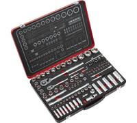 Sealey Premier Platinum Series 108 Piece 1/4" and 1/2" Drive Socket Set