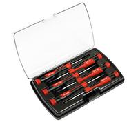 Sealey Premier Precision Screwdriver Set, 6pc, Slotted and Phillips - AK97324, Red