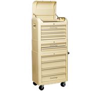 Sealey Premier Retro Style 10 Drawer Roller Cabinet, Mid and Top Tool Chest Crea