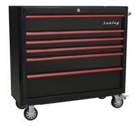 Sealey Premier Retro Style 6 Drawer Wide Roller Cabinet