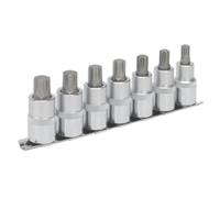 Sealey AK6234 Ribe Socket Bit Set 7Pc 1/2inSq Drive 55Mm