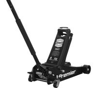 Sealey 4 Tonne Low Profile Trolley Jack, Car Jack, with Rocket Lift - Black - 4040AB