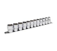 Sealey Socket Set AK2684 12-piece 1/2in Square Drive 12-Point Walldrive Metric