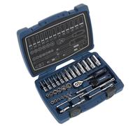 Sealey Premier Socket Set 1/4"Sq Drive 33pc (AK8990)