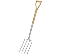 Digging Fork, Responsibly Sourced & Certified Ash Y Handle & Stainless Steel Tines - GTWH016